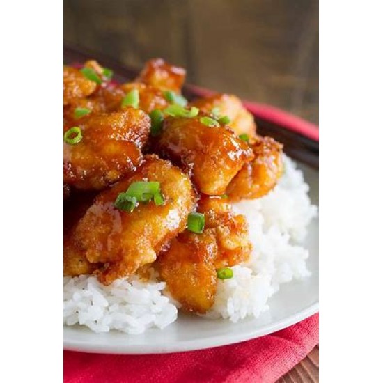 Sweet & Sour Chicken with rice (10 People)